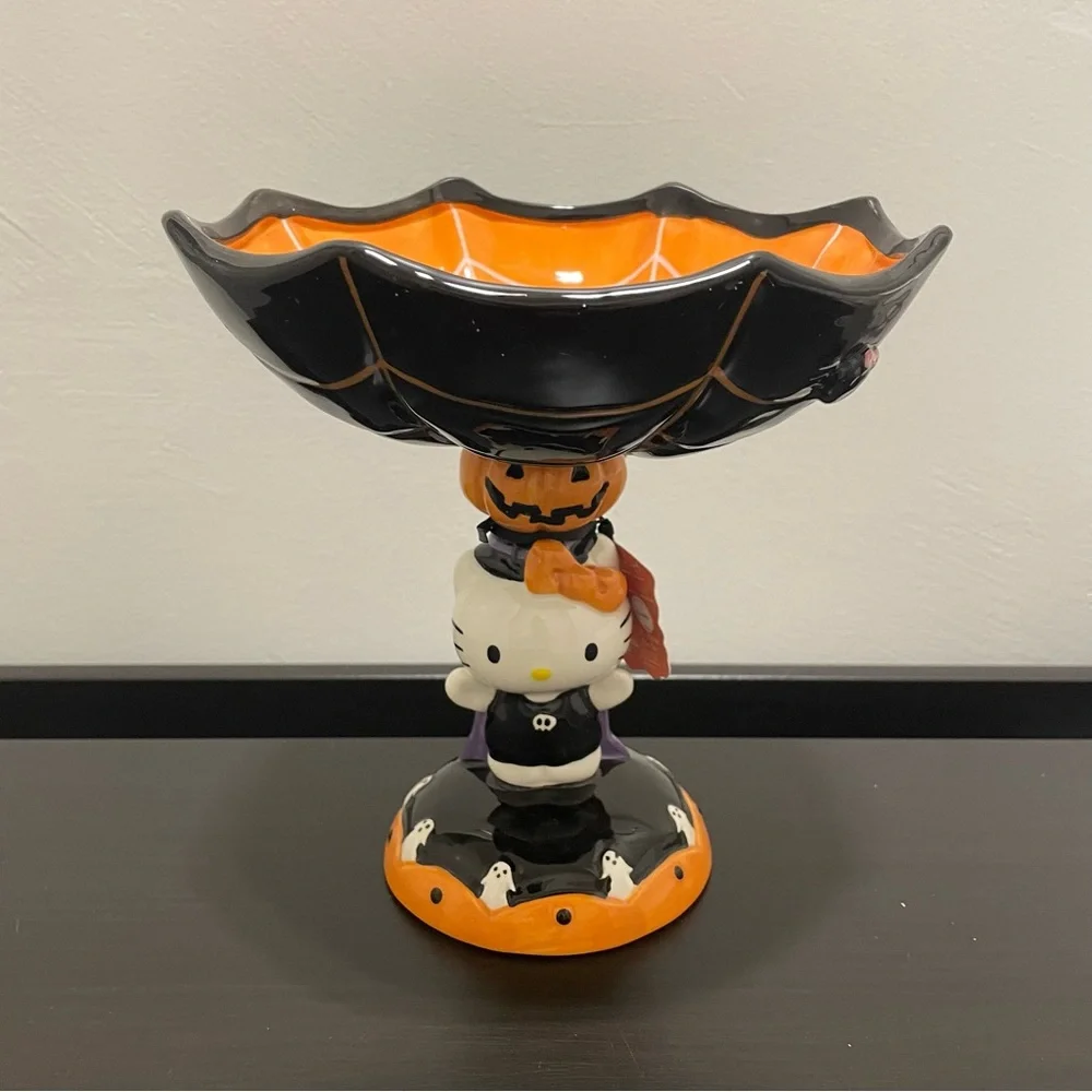 SANRIO x HELLO KITTY Spiderweb Halloween Candy Dish - Picture 5 of 8